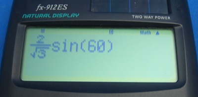 2����3�~sin60�i�d��̉�ʁj