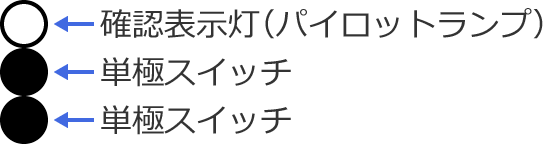 �m�F�\�����i�p�C���b�g�����v�j�ƒP�ɃX�C�b�`�̐}�L���̗�