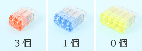 �����`�R�l�N�^�̎�ނƌ��i2�{�p3�A3�{�p1�A4�{�p0�j