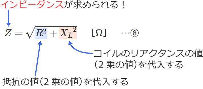 ��R�ƃR�C���̒����H�̃C���s�[�_���X�̌����̎g����