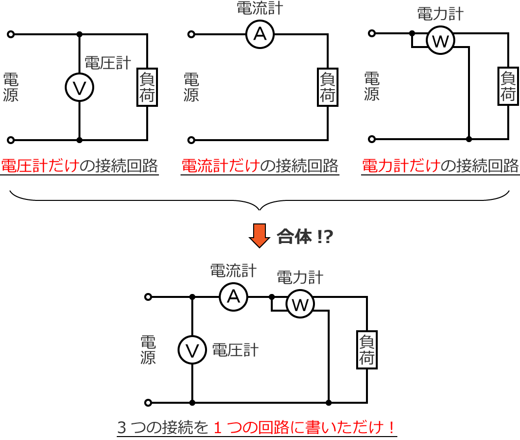 3�̐ڑ���1�̉�H�}�ŏ���������