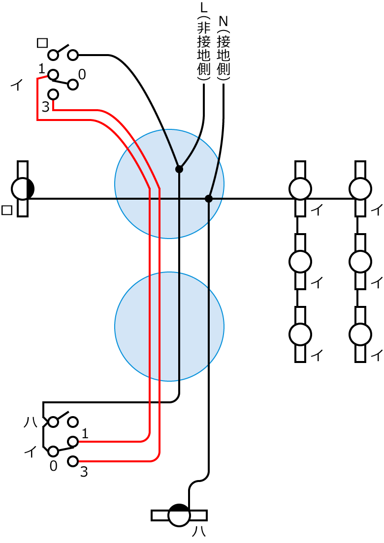 ����24�N�x����d�C�H���m����M�L������34�E44�̔z���}�̕����}�̏������̎菇④