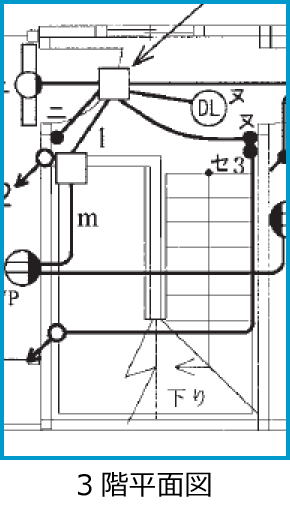 ����28�N�x����d�C�H���m����M�L�����̔z���}�i3�K���ʐ}�̔����i��38�j�j