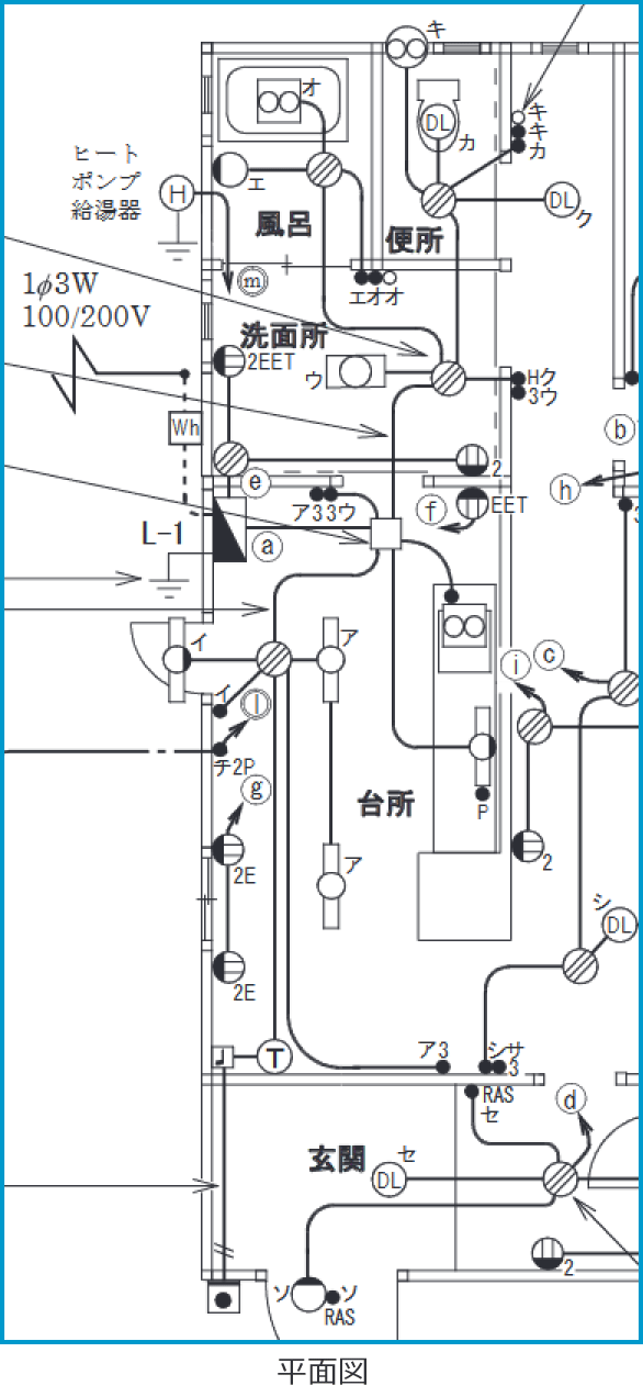 �ߘa4�N�x����d�C�H���m�����M�L�����y�ߑO�z��40�E45�E46�E47�̔z���}
