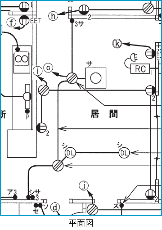 ����26�N�x����d�C�H���m����M�L������33�E42�E43�̔z���}