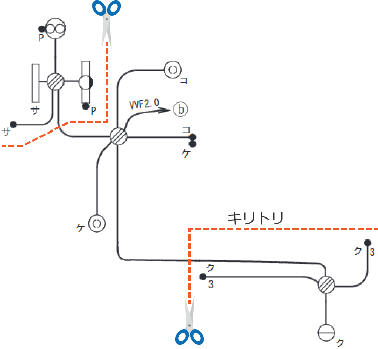 �z���}�̉�H②�Ɖ�H③���폜����