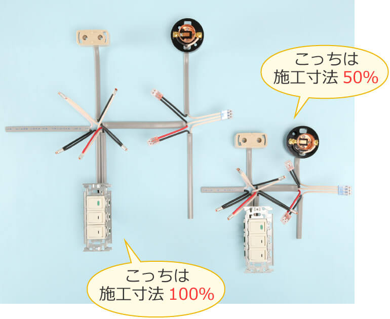 �{�H���@100���̍�i�Ǝ{�H���@50���̍�i�̔�r