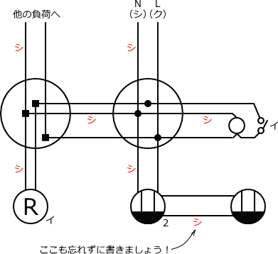 ����d�C�H���m�Z�\��������27�N�xNo.2�����̕����}�̏������F