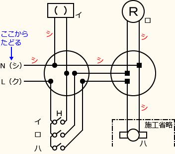 ����d�C�H���m�Z�\��������30�N�x�����No.1�̕����}�̏������̎菇⑦
