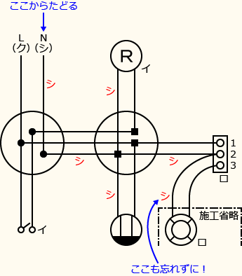 ����d�C�H���m�Z�\��������30�N�x�����No.13�̕����}�̏������̎菇⑦