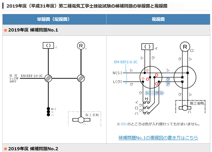 2019�N�x����d�C�H���m�Z�\���� �����̒P���}�ƕ����}�̈ꗗ�\