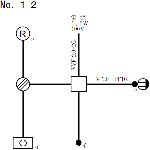 �ߘa6�N�x����d�C�H���m�Z�\�����̌����No.12�̒P���}