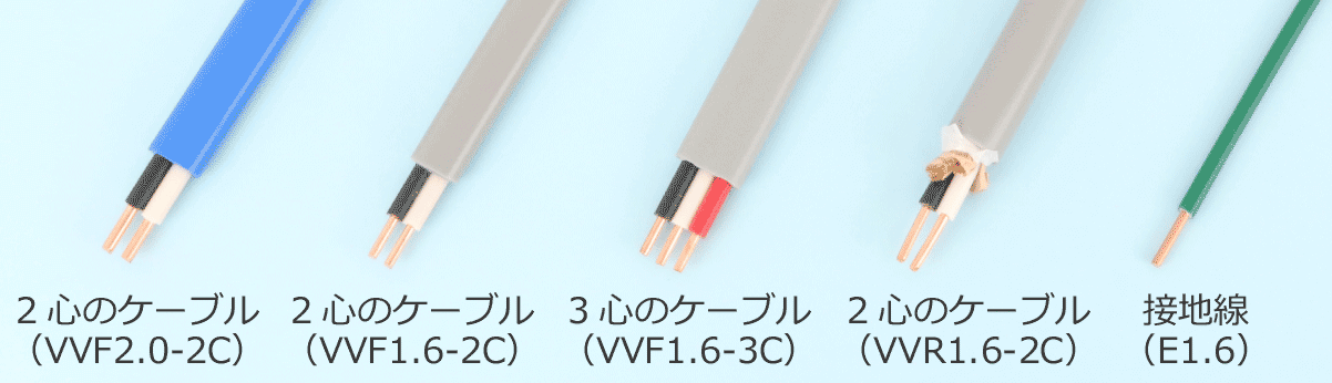 2�S��3�S�̃P�[�u���A�ڒn���̐≏�핢�̐F