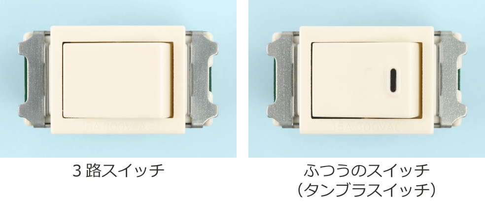 3�H�X�C�b�`�ƃ^���u���X�C�b�`�̎ʐ^�i�\�ʁj