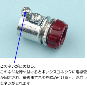 �˂��Ȃ��{�b�N�X�R�l�N�^�̎~�߂˂�