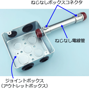 �A�E�g���b�g�{�b�N�X�Ɏ��t�����˂��Ȃ��d���ǂƂ˂��Ȃ��{�b�N�X�R�l�N�^�i���[���t���j