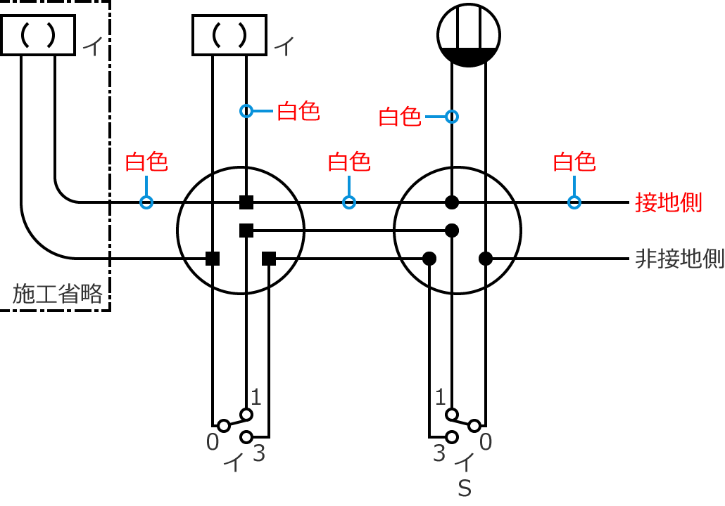 �ڒn���d���̓d���̐F�͔��F