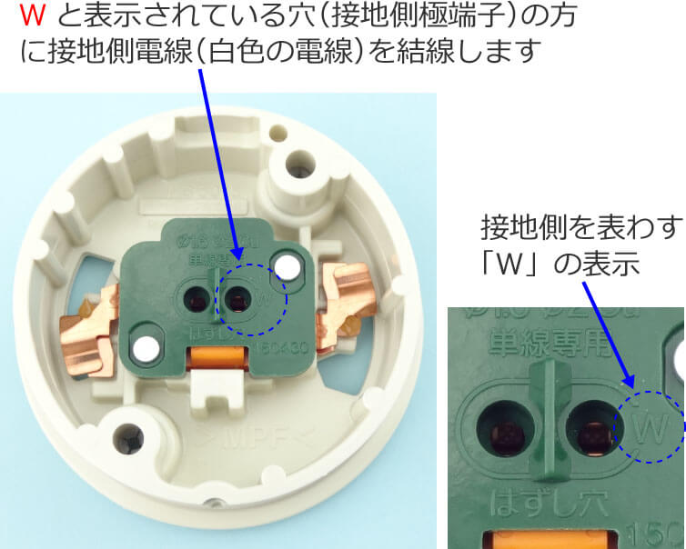 ���|�V�[�����O�i�ی`�j�̐ڒn���ɒ[�q