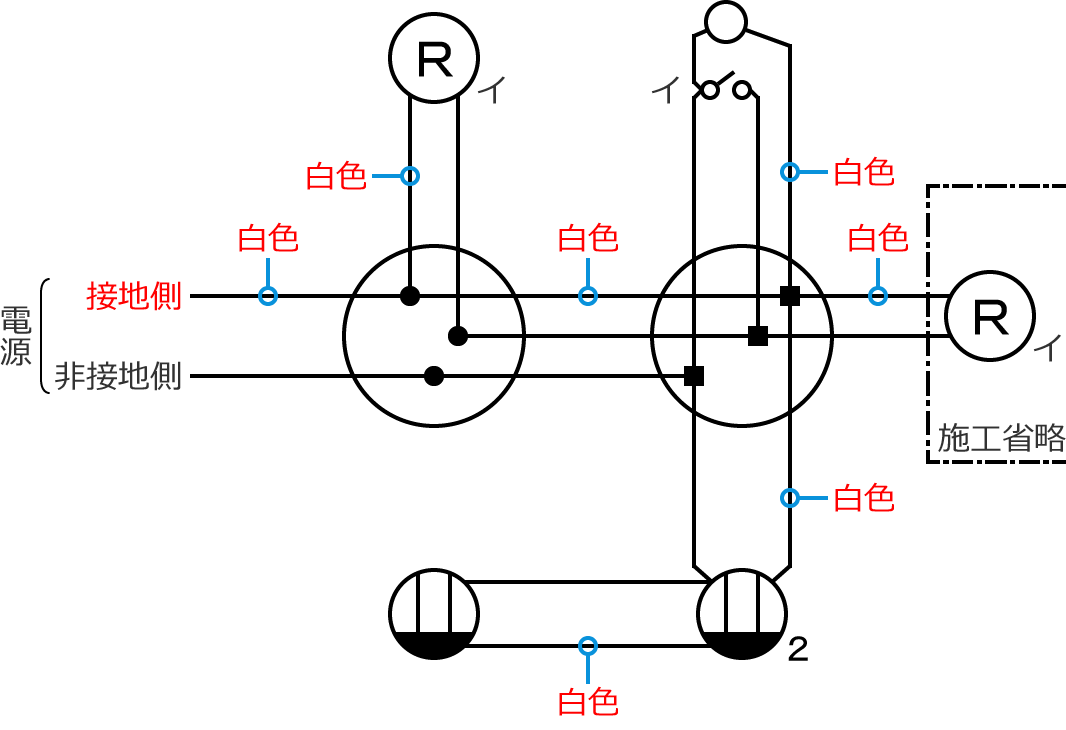 �ڒn���d���̓d���̐F�͔��F