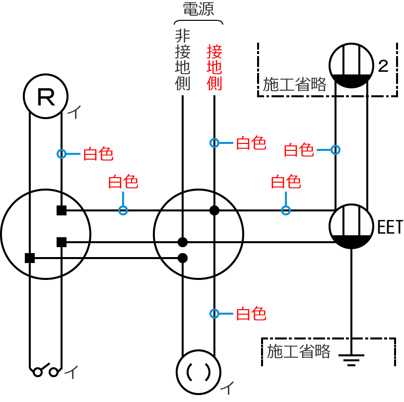 �ڒn���d���̓d���̐F�͔��F