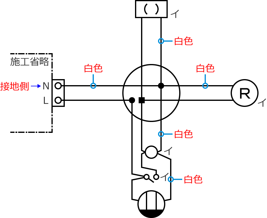 �ڒn���d���̓d���̐F�͔��F