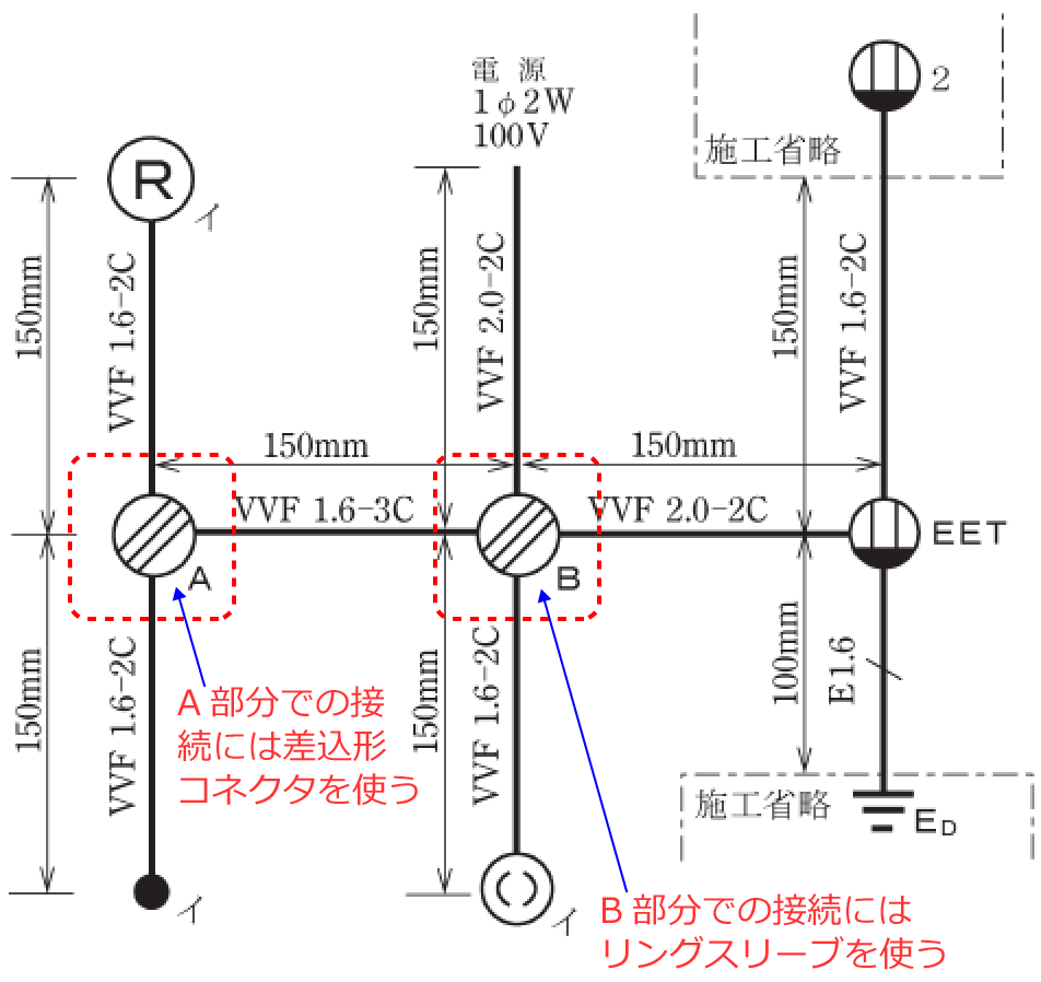 �z���}��A�����ɂ͍����`�R�l�N�^�AB�����ɂ̓����O�X���[�u���g��