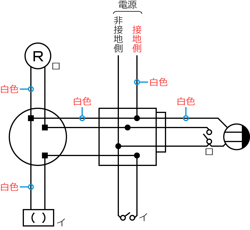 �ڒn���d���̓d���̐F�͔��F