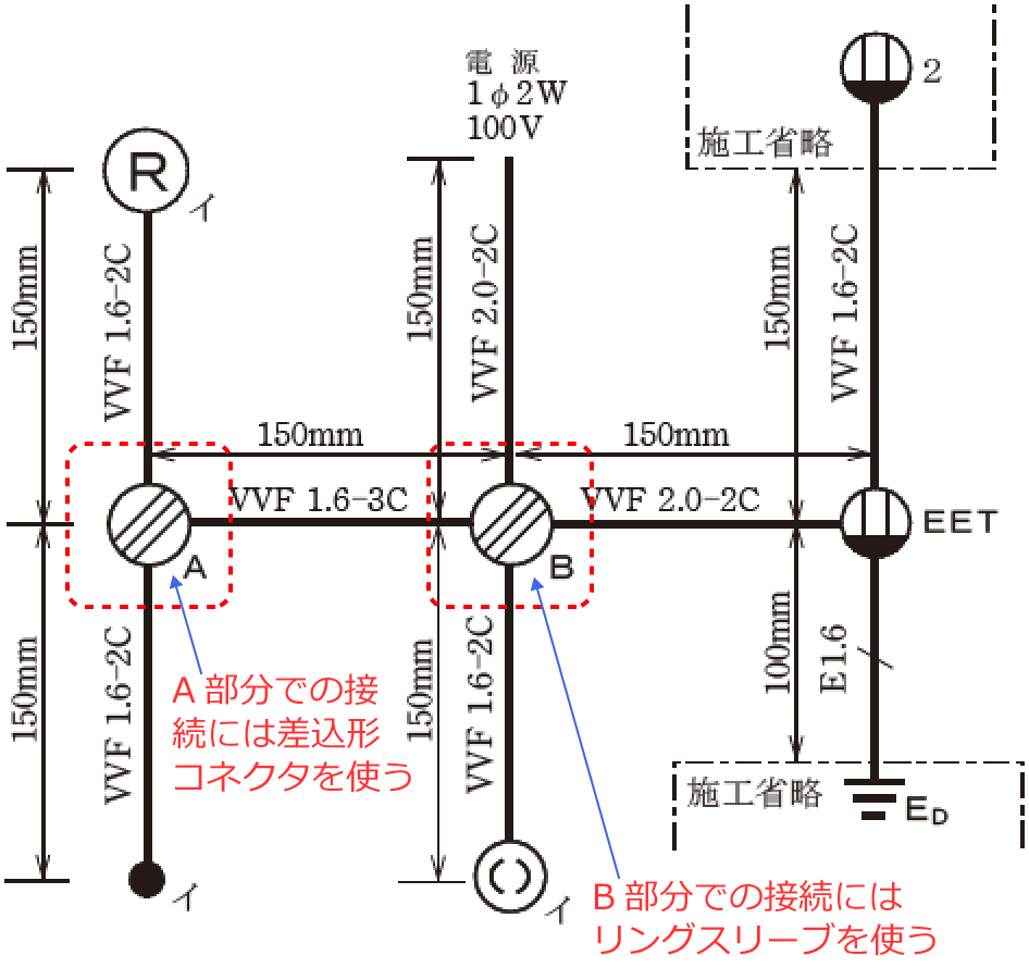 �z���}��A�����ɂ͍����`�R�l�N�^�AB�����ɂ̓����O�X���[�u���g��