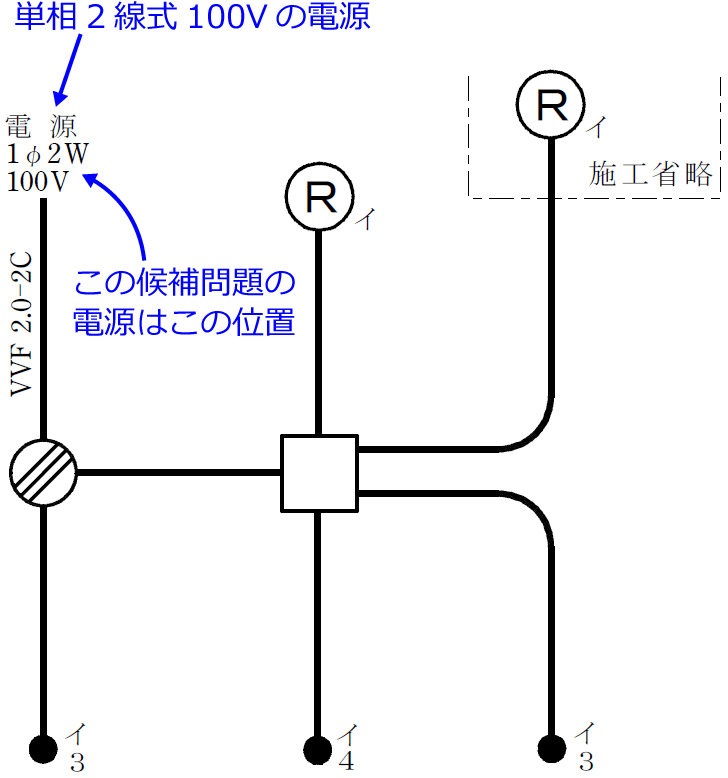 2019�N�x�i�ߘa���N�x�j����d�C�H���m�Z�\�����̌����No.7�̒P���}�̉���i�d���Ɠd���̈ʒu�j