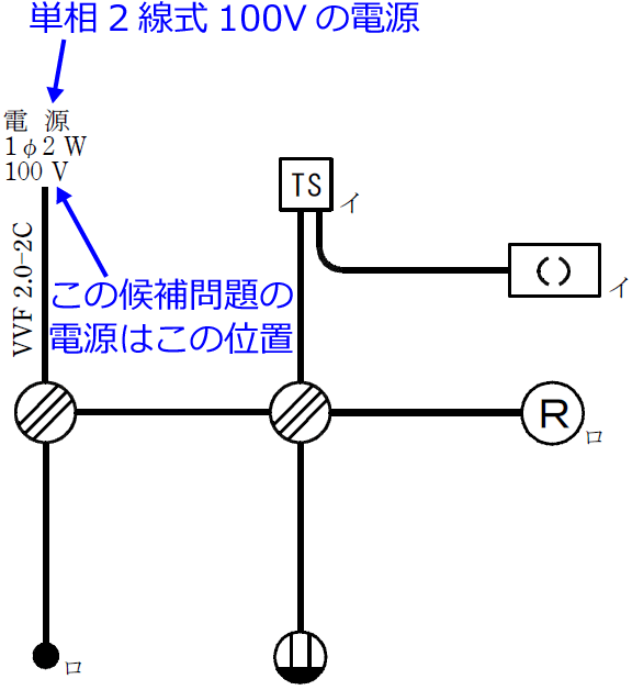 �ߘa2�N�x�i2020�N�x�j����d�C�H���m�Z�\�����̌����No.3�̒P���}�̉���i�d���Ɠd���̈ʒu�j