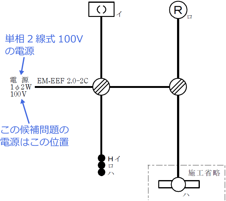 �ߘa4�N�x�i2022�N�x�j����d�C�H���m�Z�\�����̌����No.1�̒P���}�̉���i�d���Ɠd���̈ʒu�j