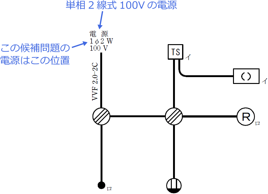 �ߘa5�N�x�i2023�N�x�j����d�C�H���m�Z�\�����̌����No.3�̒P���}�̉���i�d���Ɠd���̈ʒu�j