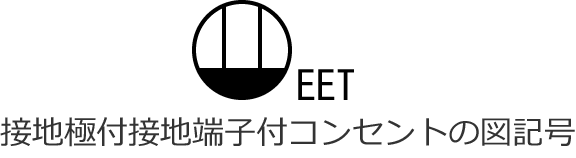 �ڒn�ɕt�ڒn�[�q�t�R���Z���g�̐}�L��