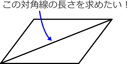 ���������߂������s�l�ӌ`�̑Ίp��