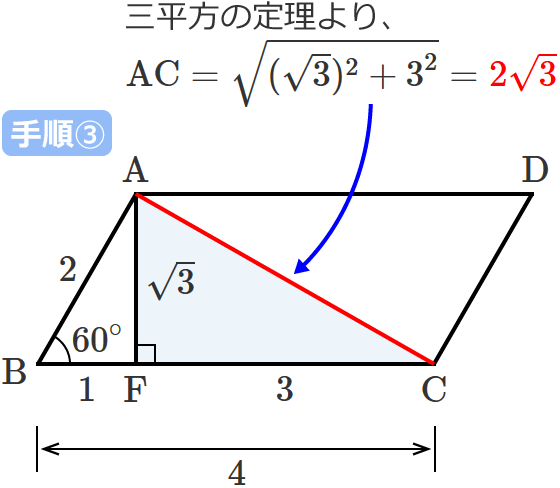 �Ίp��AC�̒����̋��ߕ��i�菇③�j