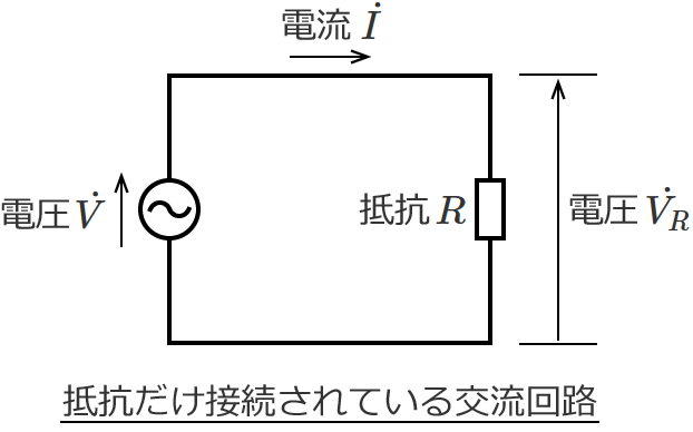 ��R�����ڑ�����Ă���𗬉�H�̊e�d���Ɠd��