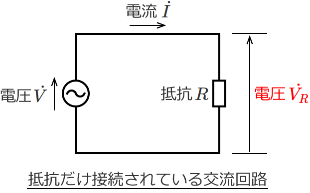 ��R�����ڑ�����Ă���𗬉�H�̓d��VR