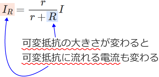 �ϒ�R�̑傫�����ς��Ɖϒ�R�ɗ����d�����ς��