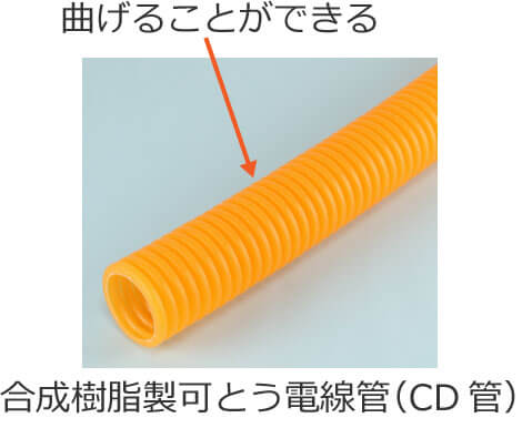 合成樹脂製可とう電線管（CD管）