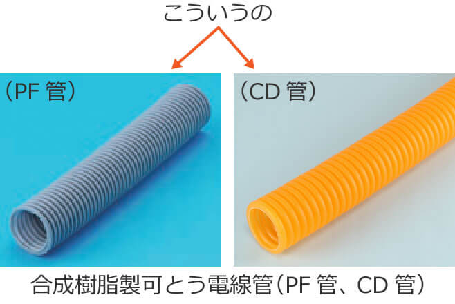 合成樹脂製可とう電線管（PF管、CD管）