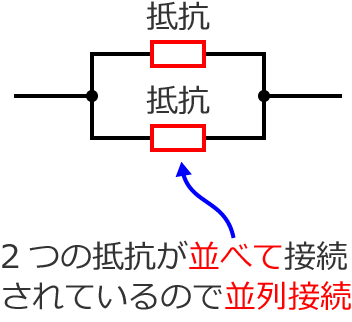 並列接続の説明図