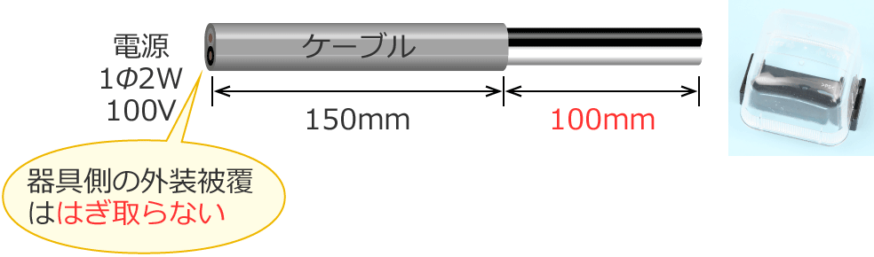 ���t������Ȃ��ꍇ�̃P�[�u���̊O���핢�̂͂���萡�@