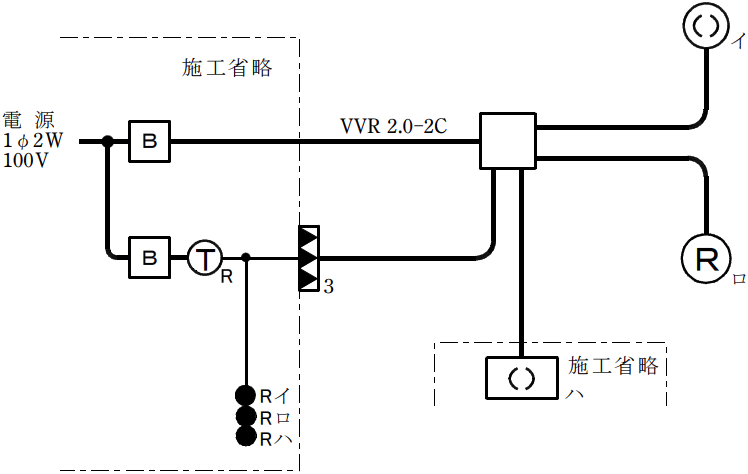 令和8年度の第二種電気工事士技能試験の候補問題No.8の単線図